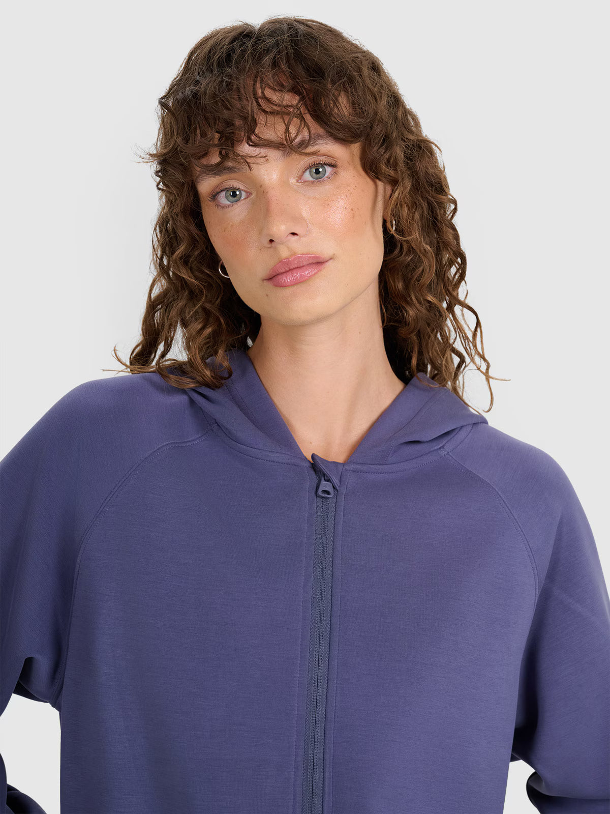 Bluza dresowa rozpinana z modalem damska