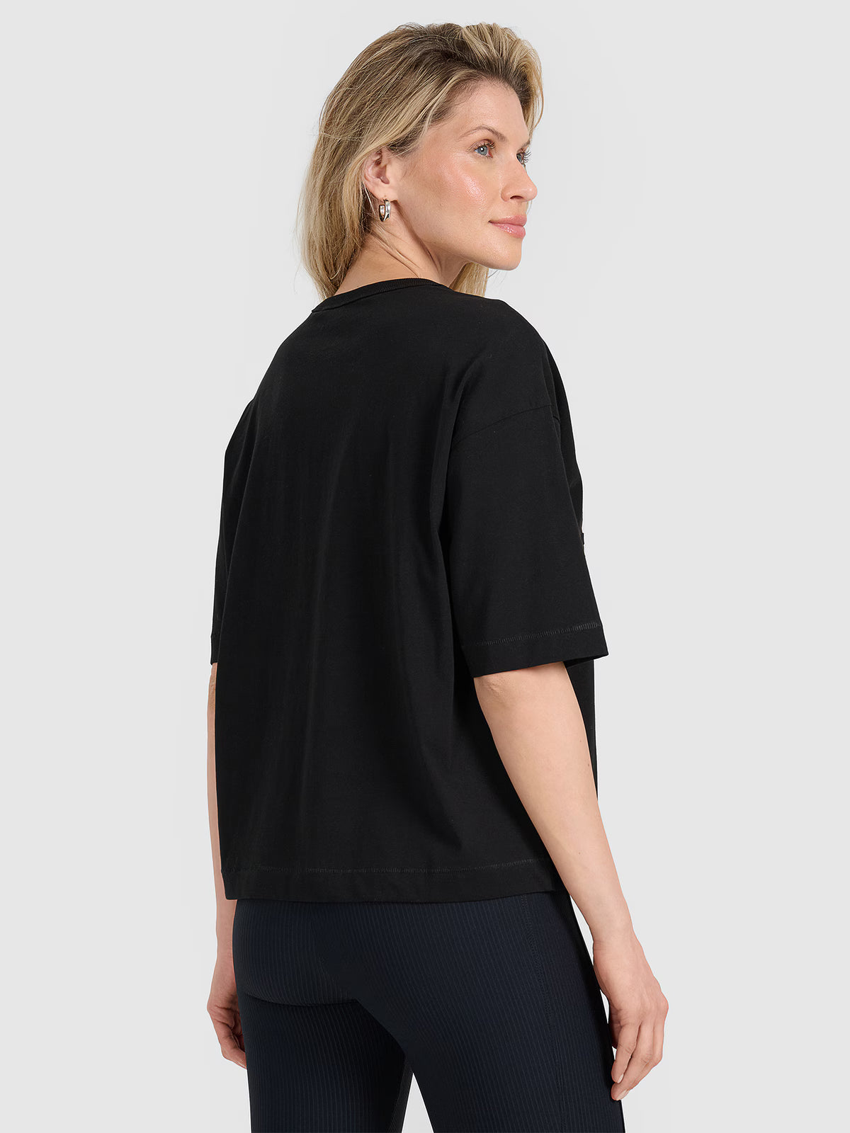T-shirt oversize z nadrukiem damski