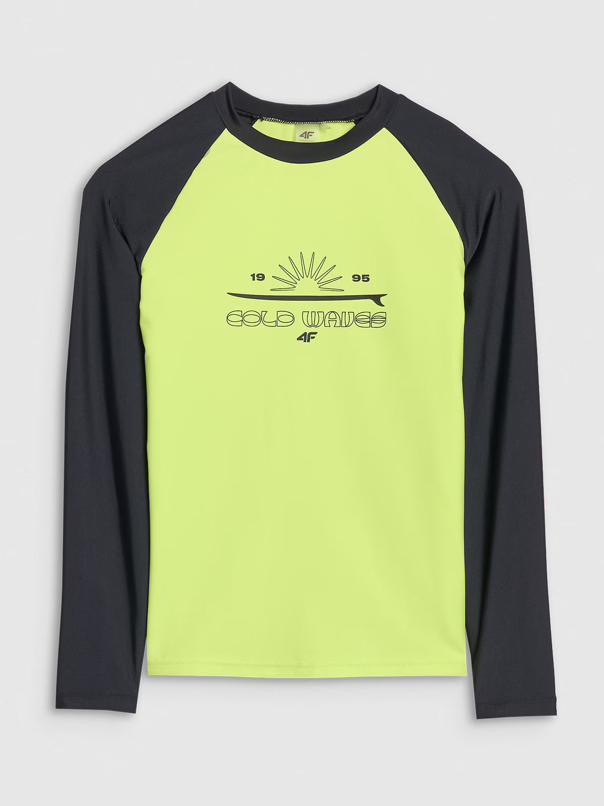Longsleeve do pływania z nadrukiem chłopięcy