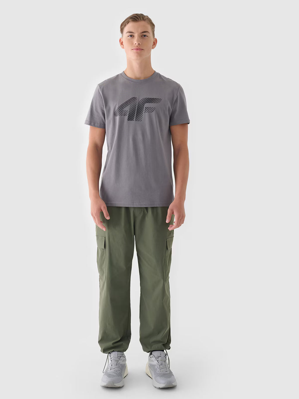 T-shirt regular z nadrukiem męski