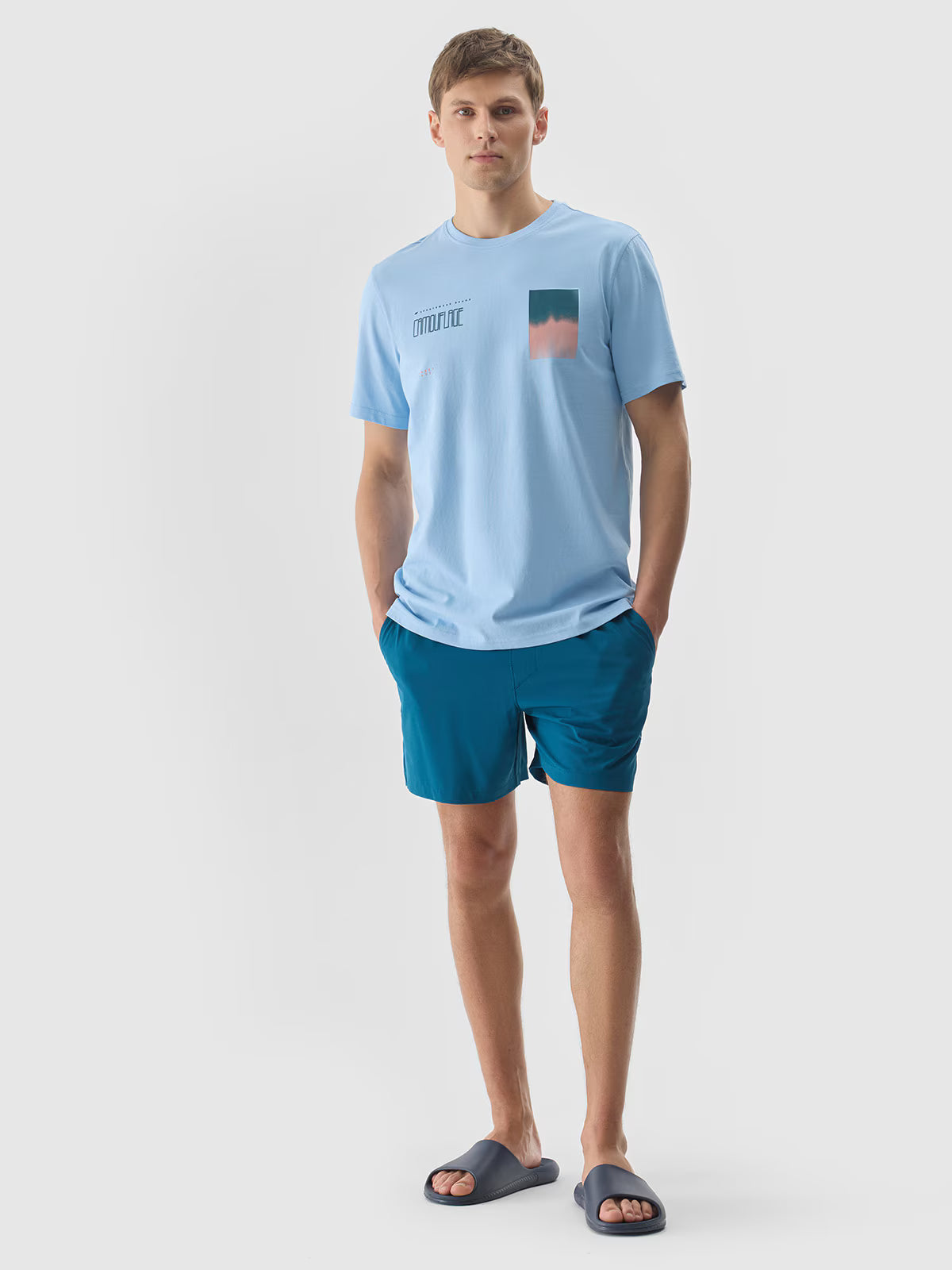 T-shirt z nadrukiem męski