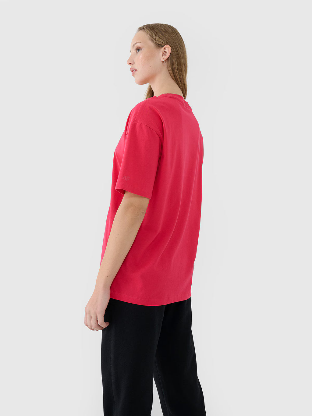 T-shirt oversize gładki damski