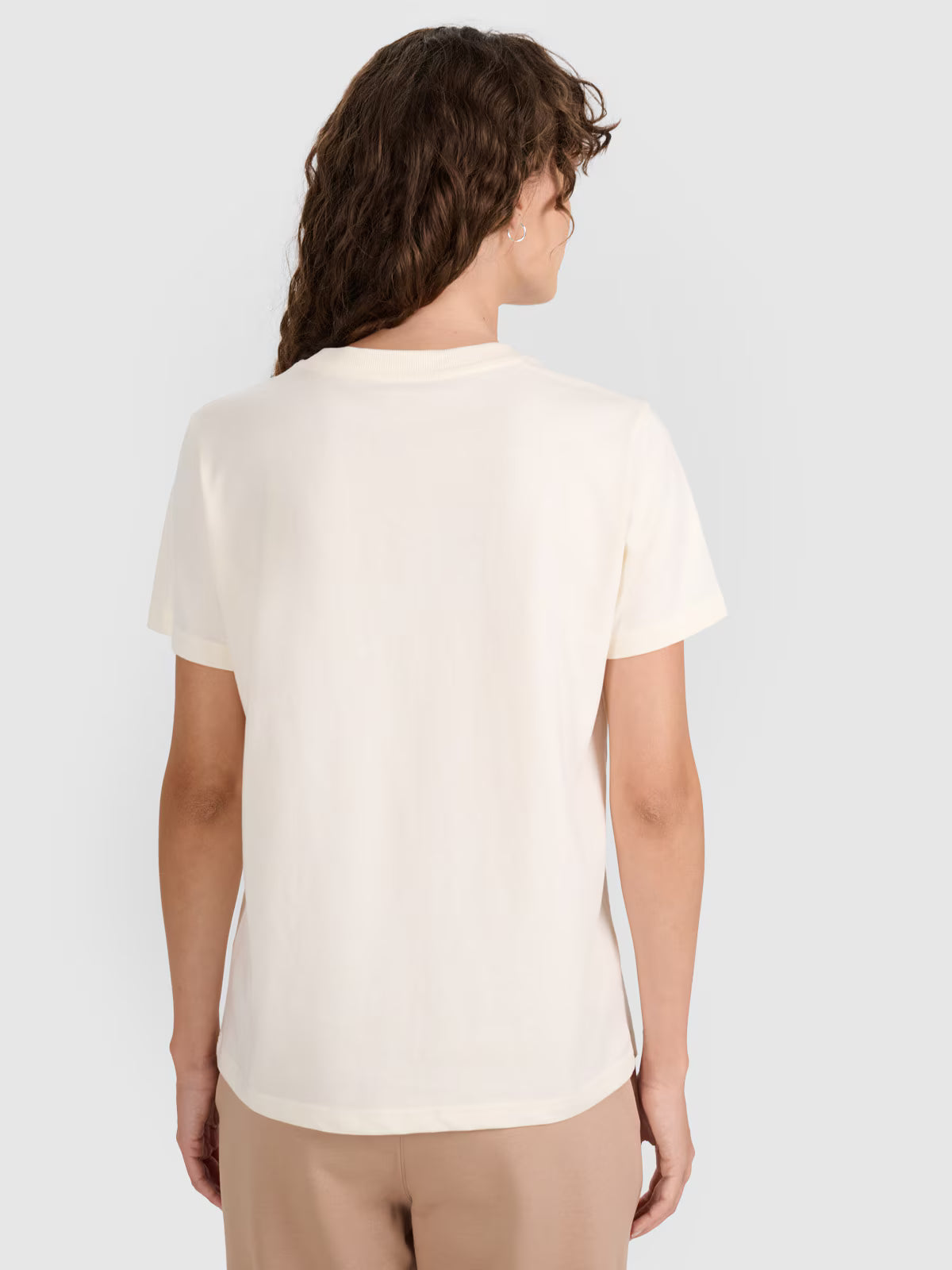 T-shirt regular gładki damski