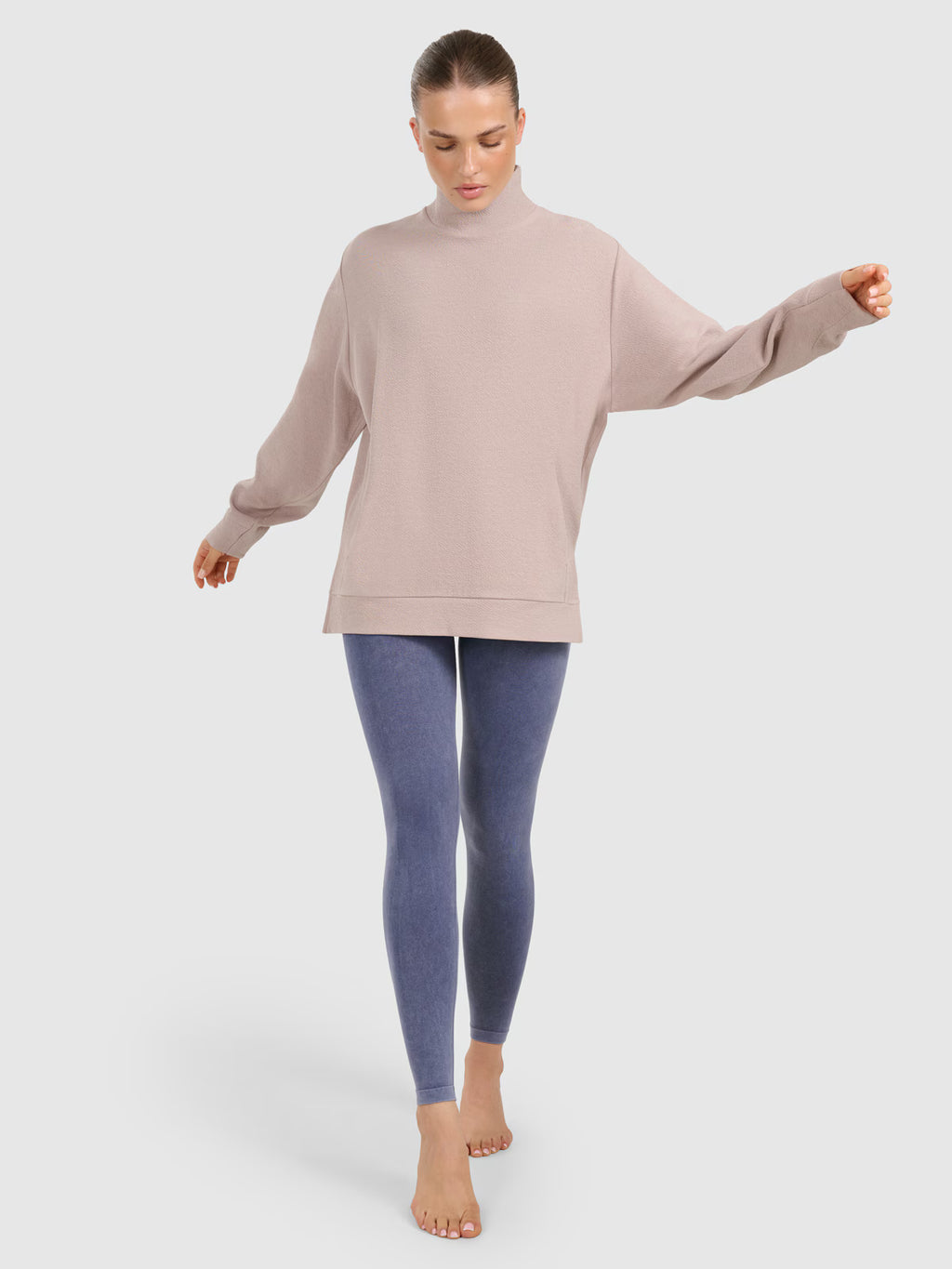 Bluza dresowa do jogi i pilatesu damska