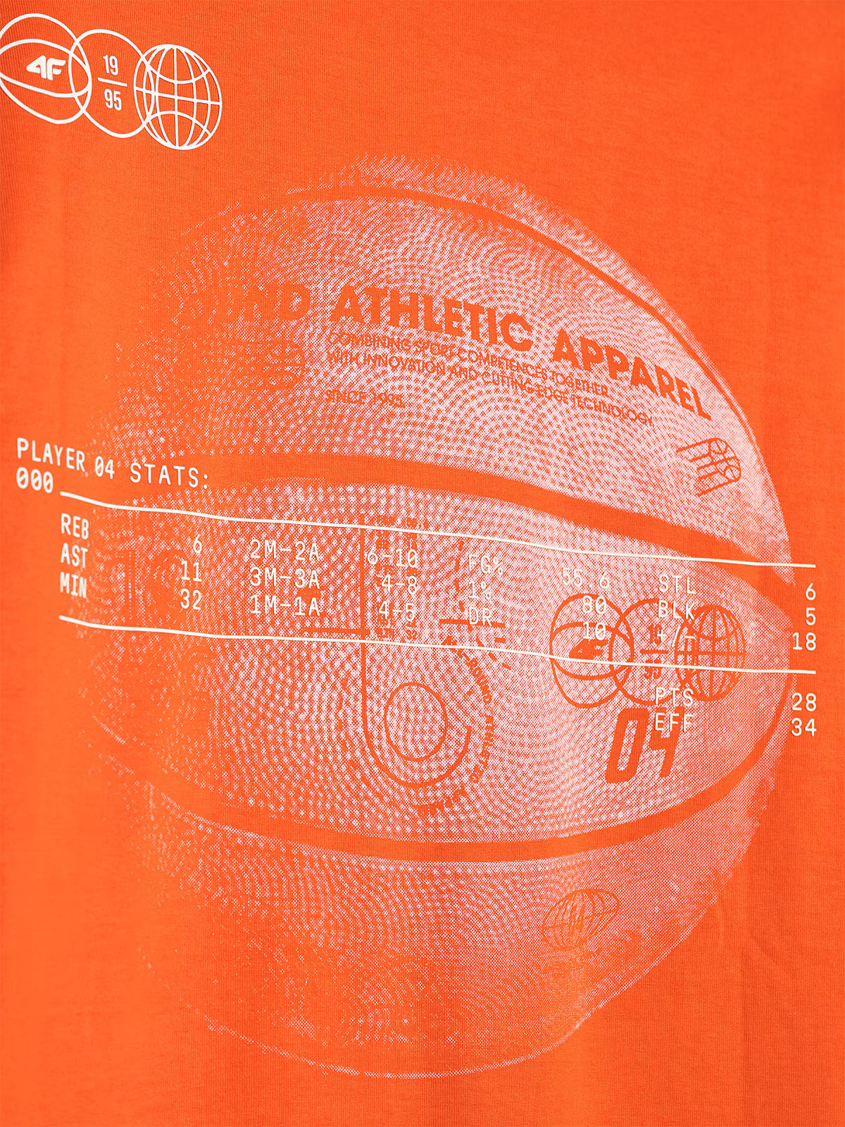 T-shirt oversize z nadrukiem męski