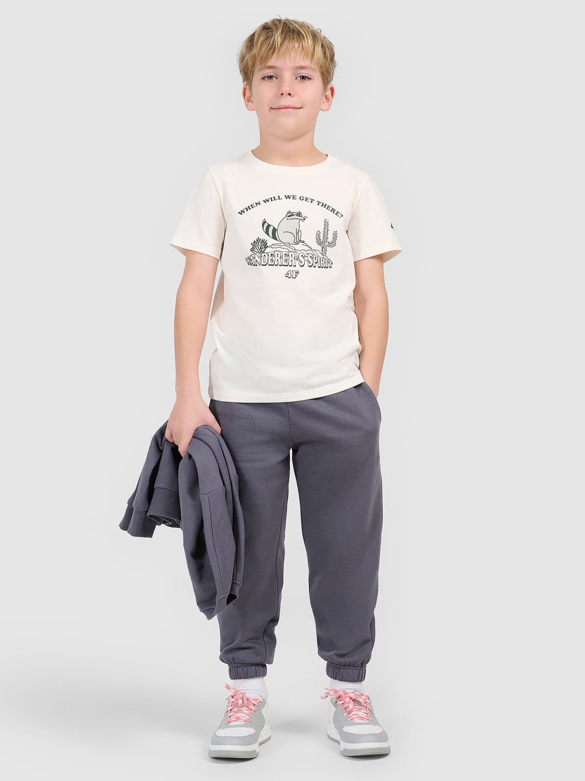 T-shirt regular z nadrukiem chłopięcy