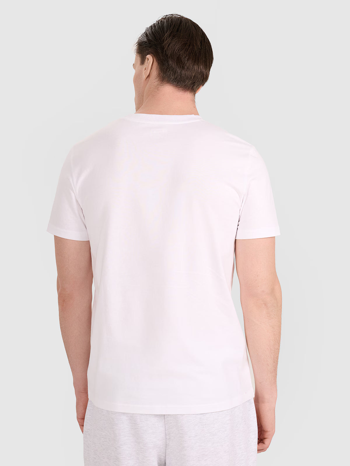 T-shirt regular z nadrukiem siatkarskim męski