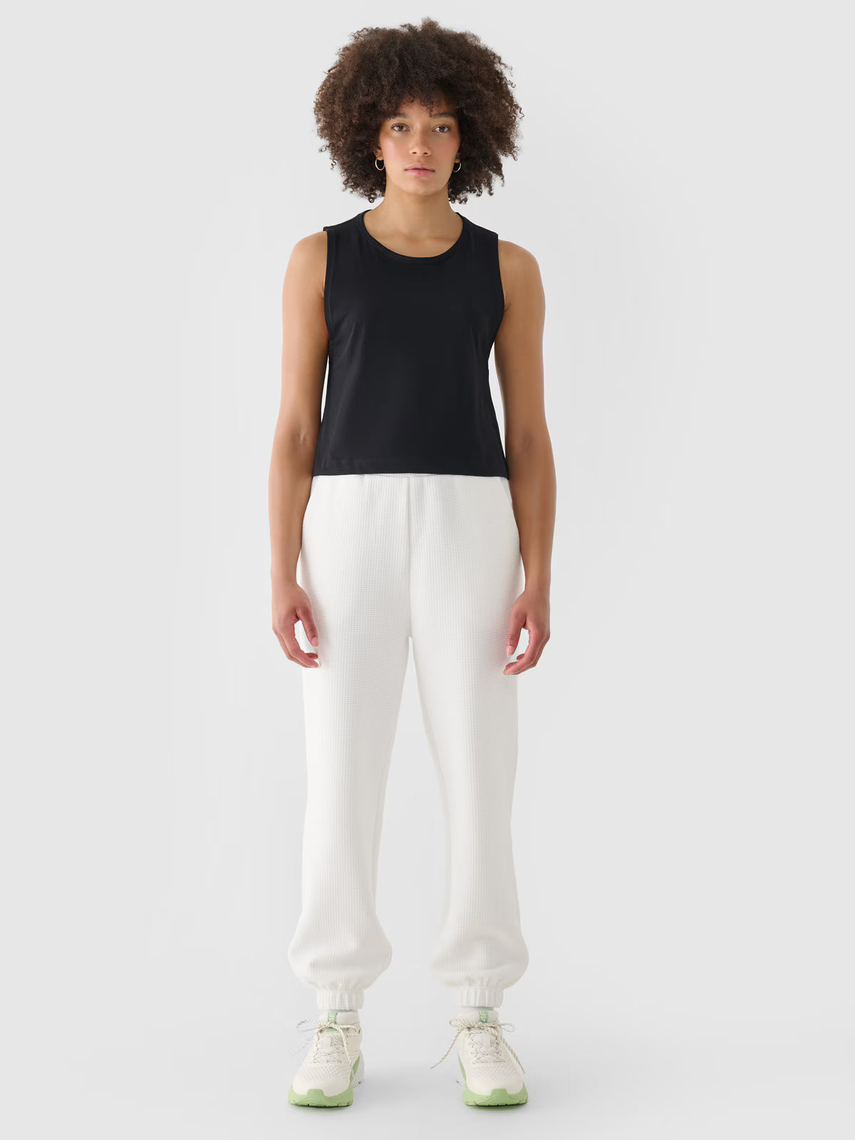 Crop top regular gładki damski