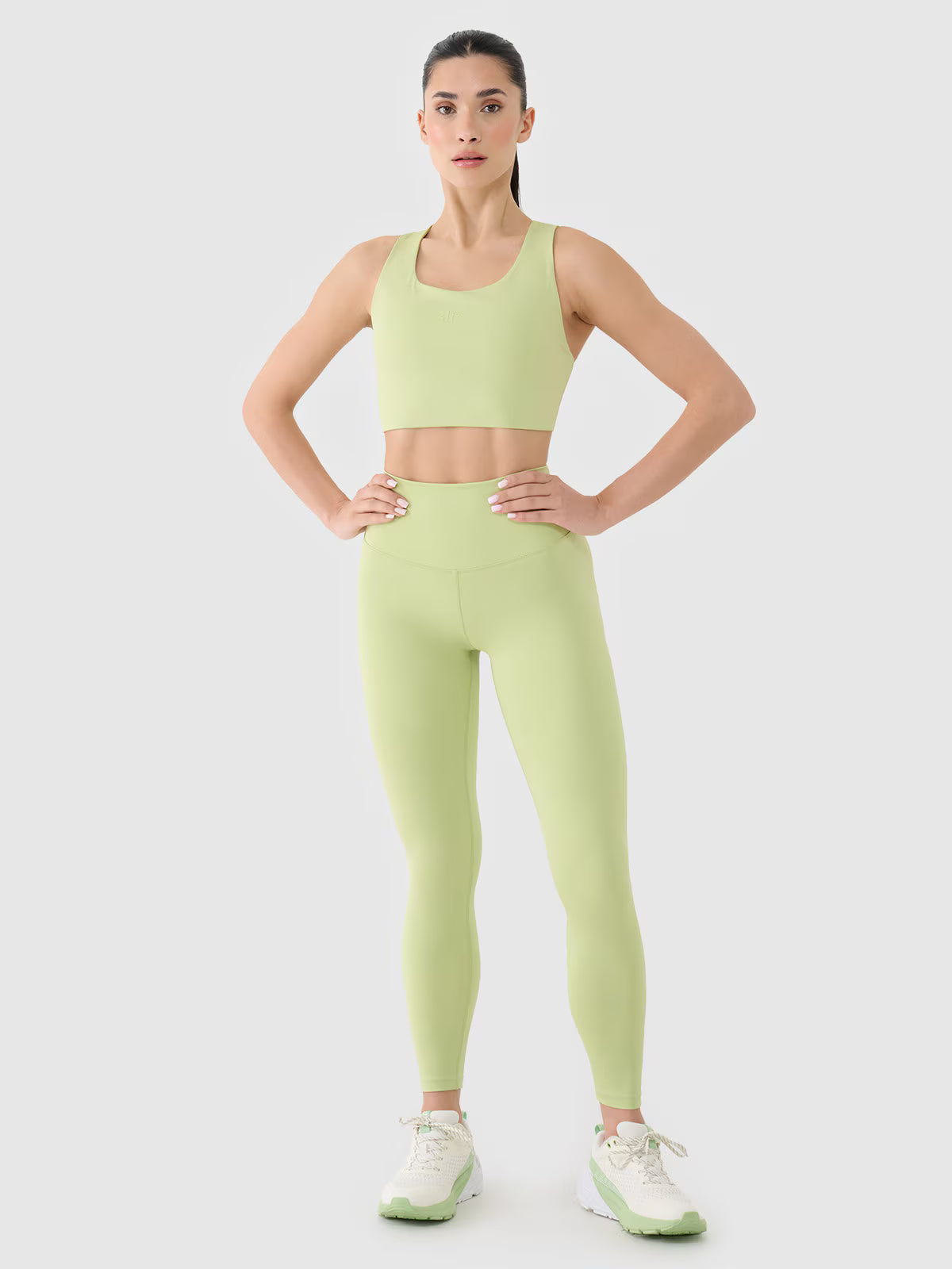 Legginsy treningowe z wysokim stanem damskie