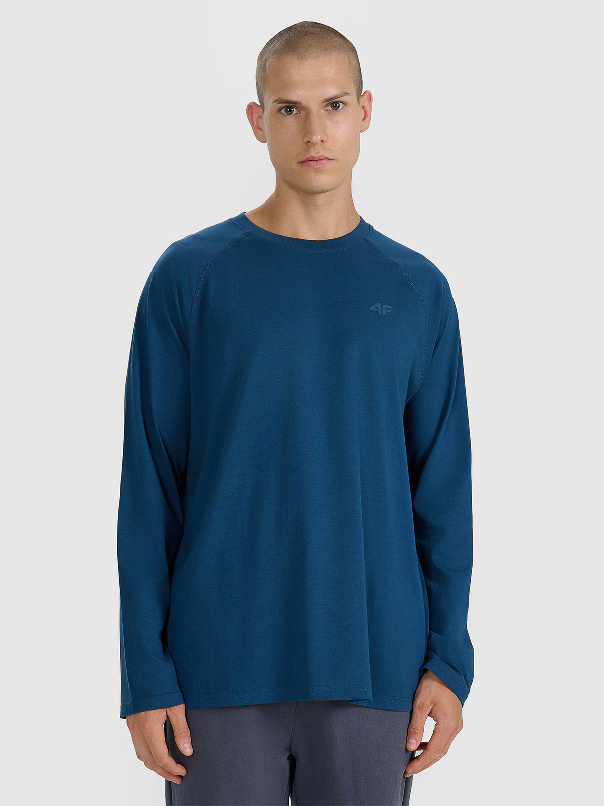 Longsleeve oversize gładki męski