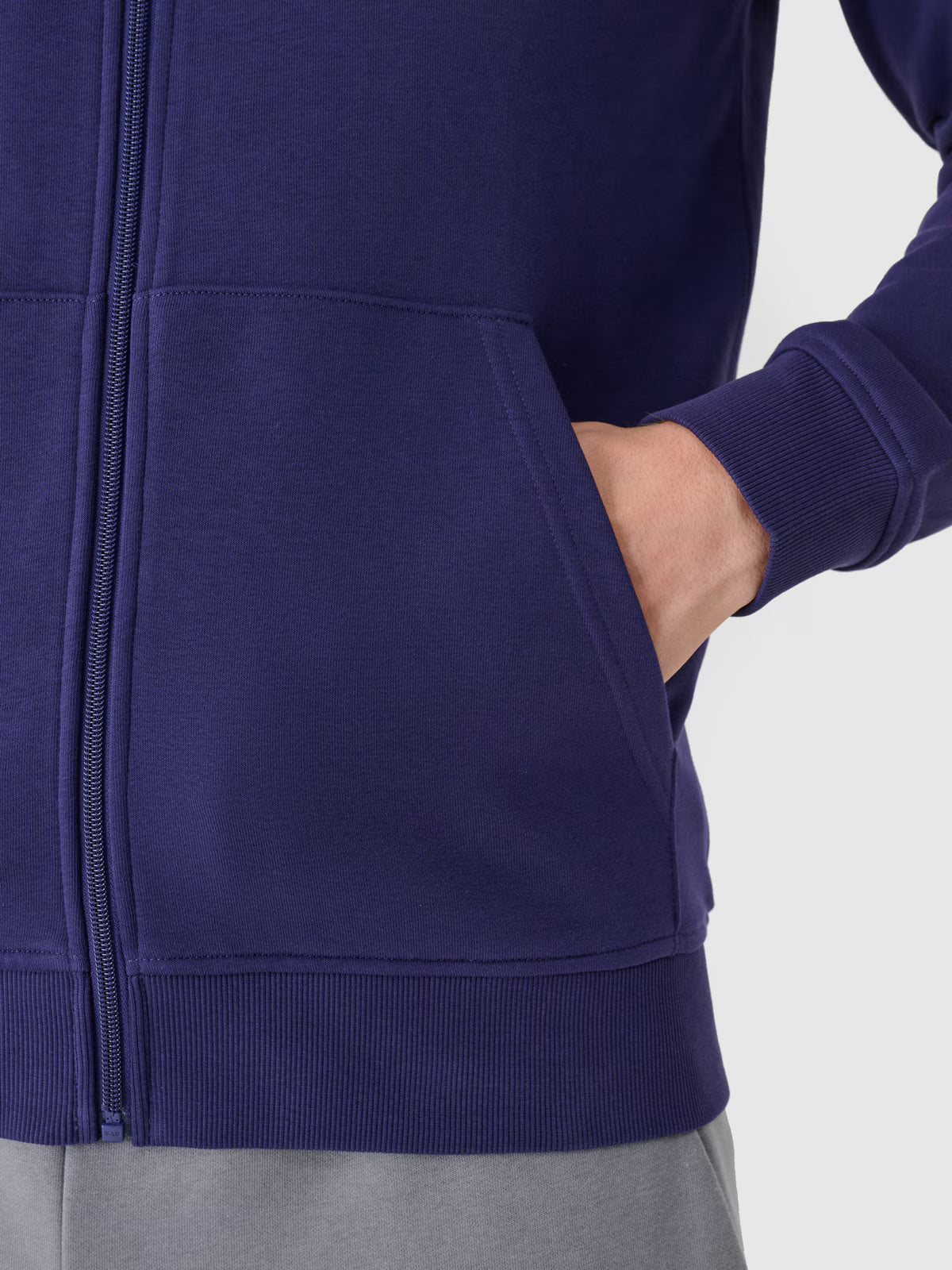 Bluza dresowa rozpinana z kapturem męska