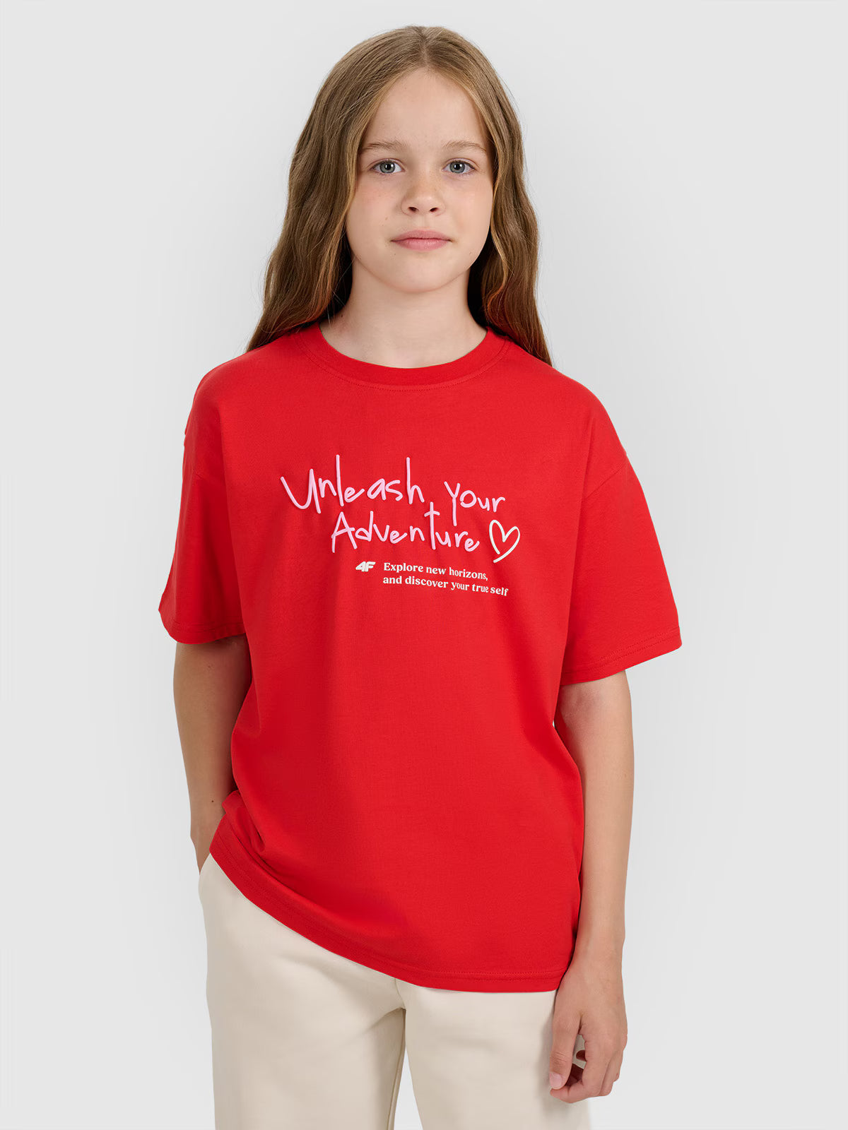 T-shirt regular z nadrukiem dziewczęcy
