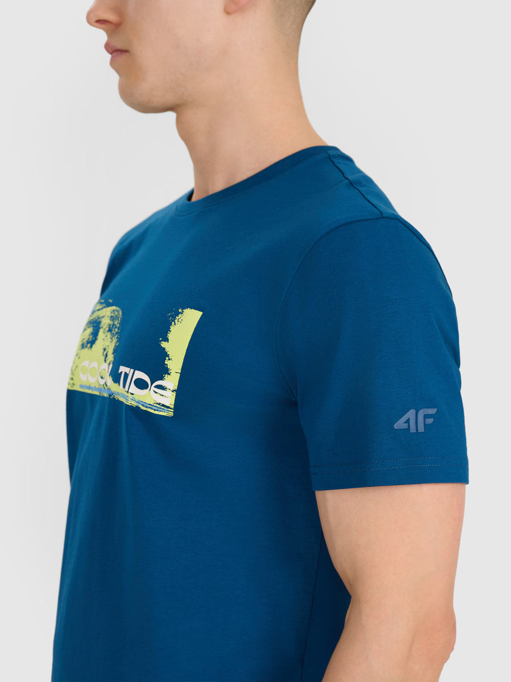 T-shirt regular z nadrukiem męski