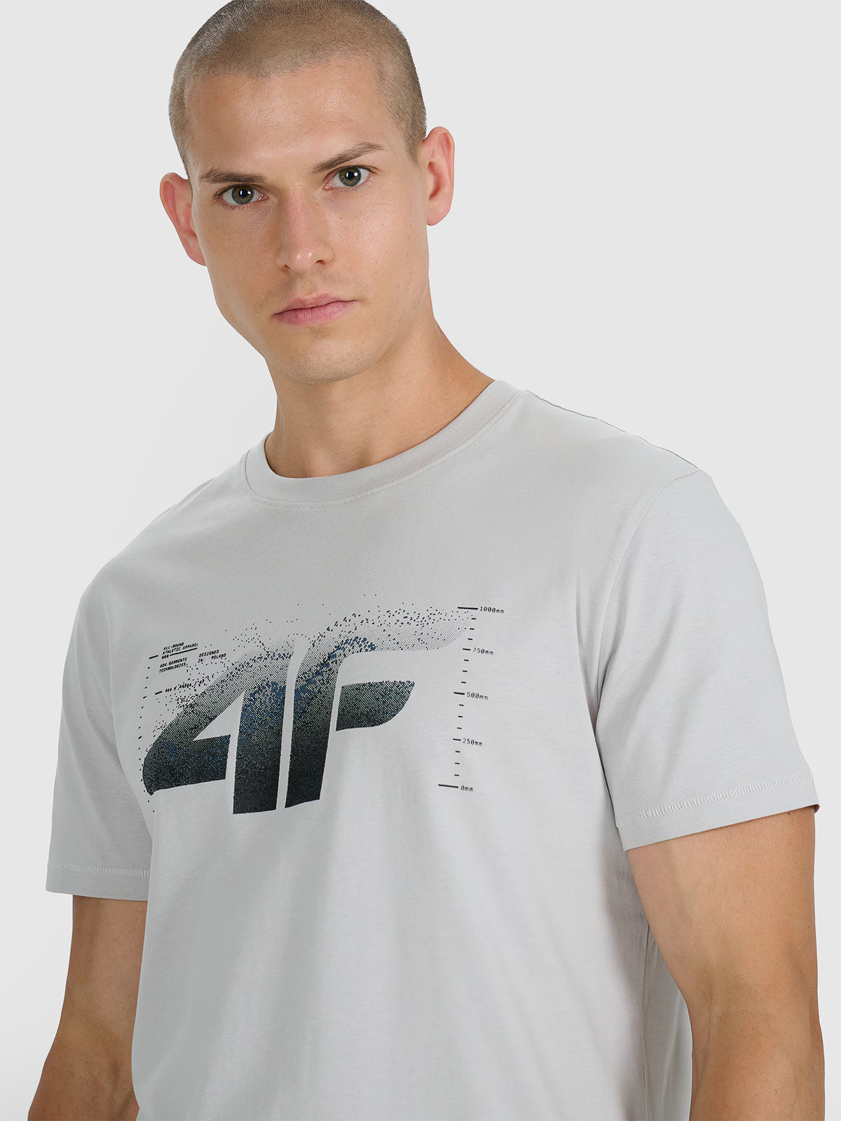 T-shirt regular z nadrukiem męski