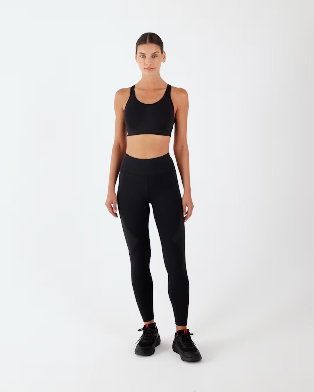 Legginsy treningowe z wysokim stanem damskie