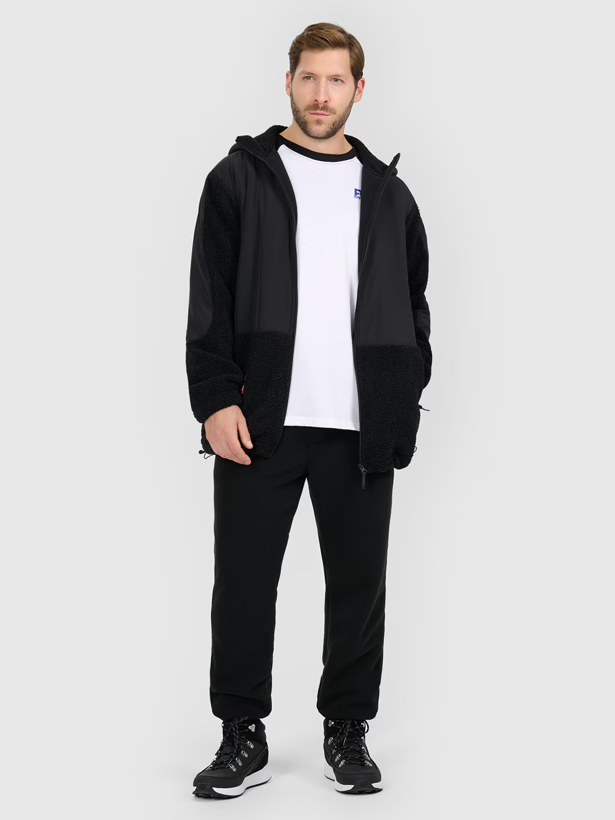 Polar sherpa loose z kapturem męski