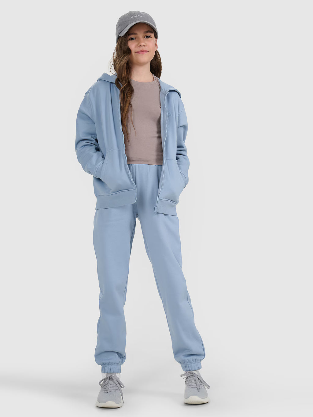 Bluza dresowa rozpinana z kapturem dziewczęca