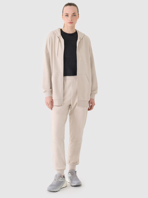 Bluza dresowa rozpinana z kapturem damska