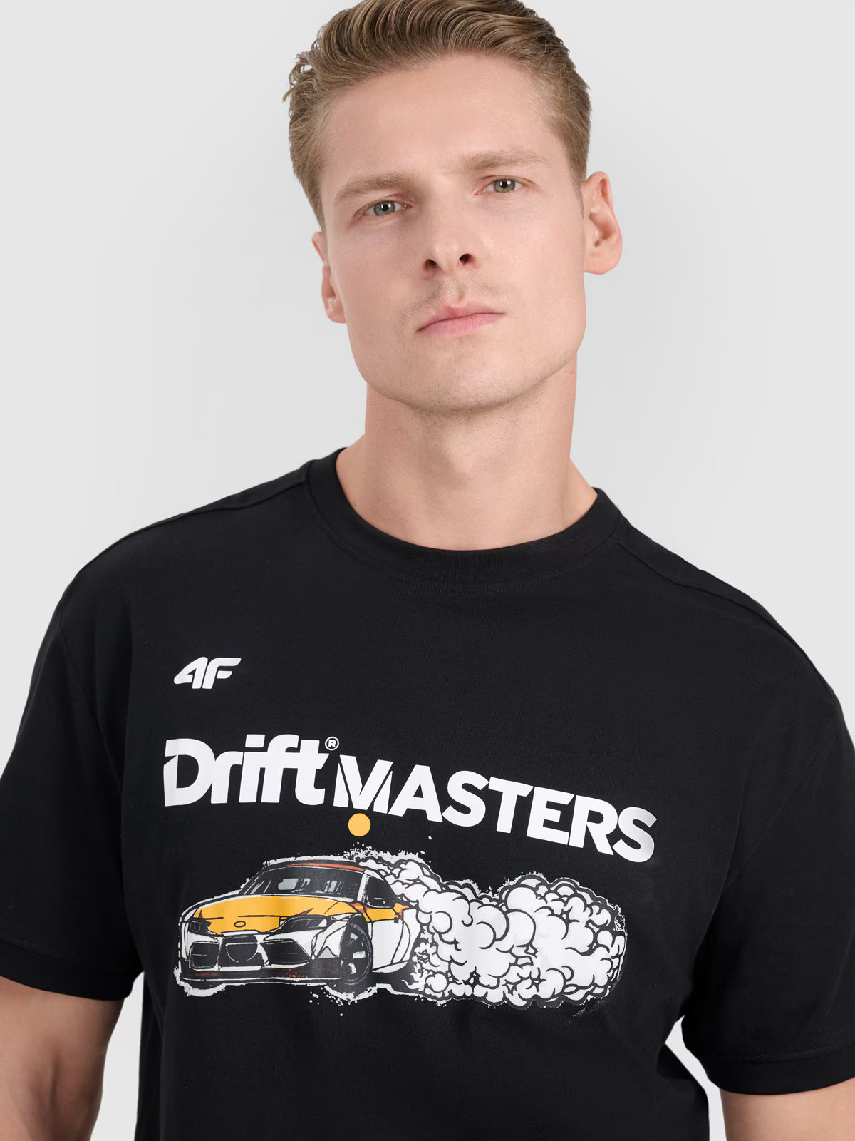 T-shirt regular z nadrukiem uniseks 4F x Drift Masters