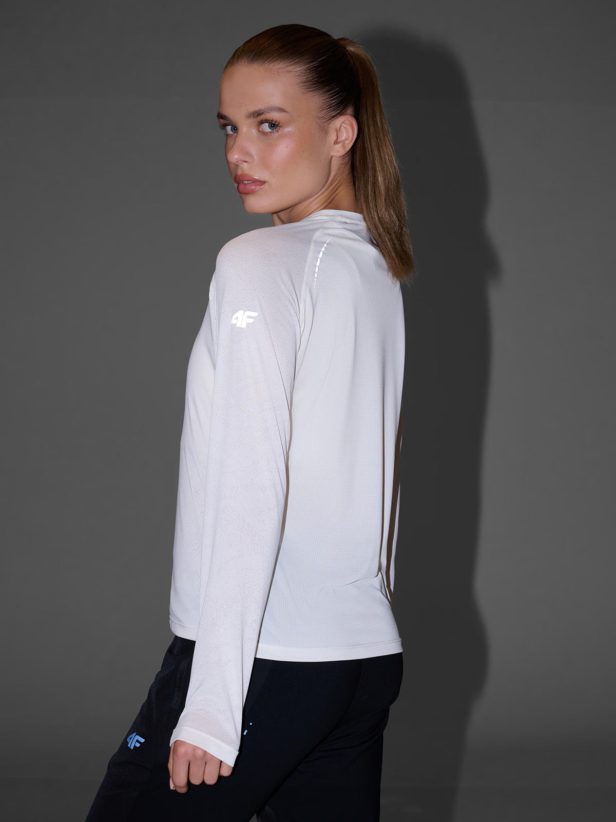 Longsleeve do biegania w terenie szybkoschnący damski