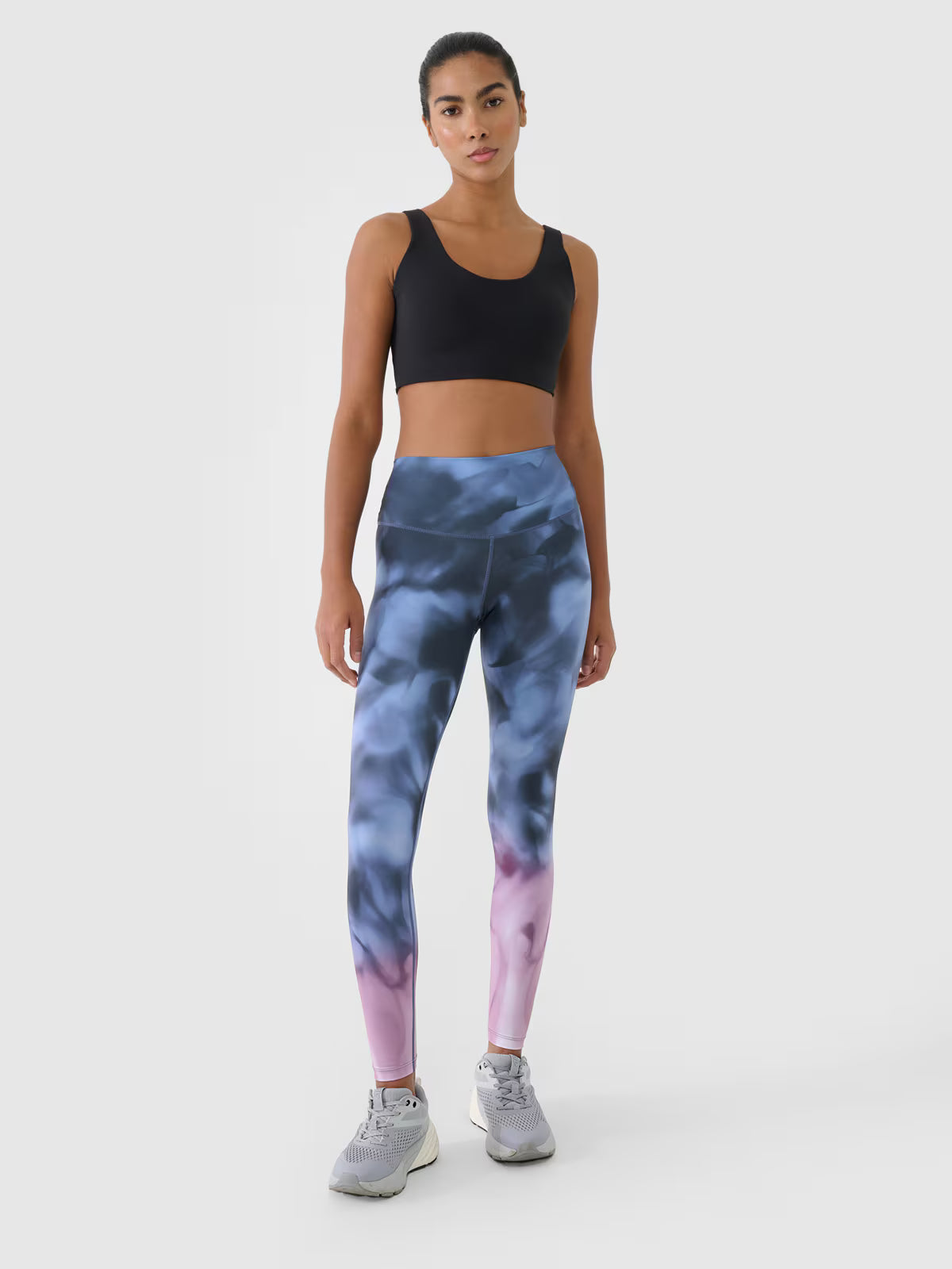 Legginsy treningowe z wysokim stanem damskie