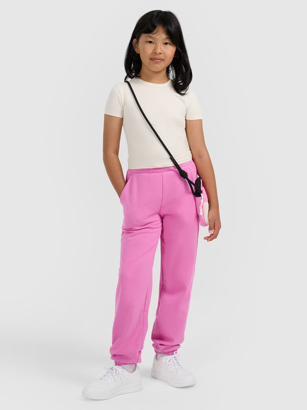 Crop top slim gładki dziewczęcy