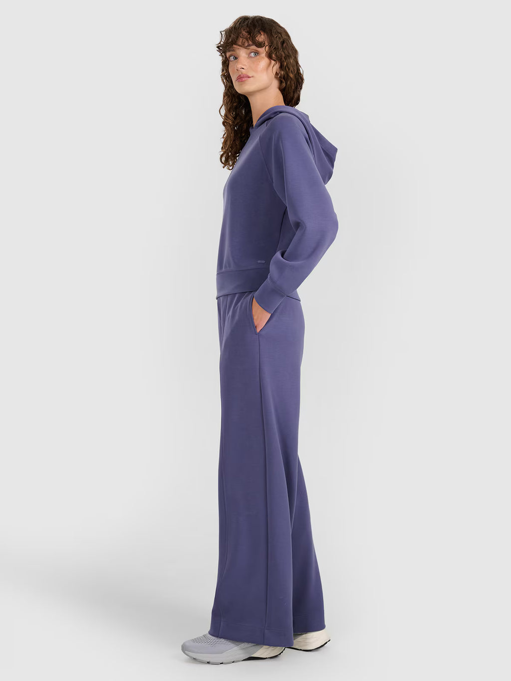 Bluza dresowa nierozpinana z modalem damska