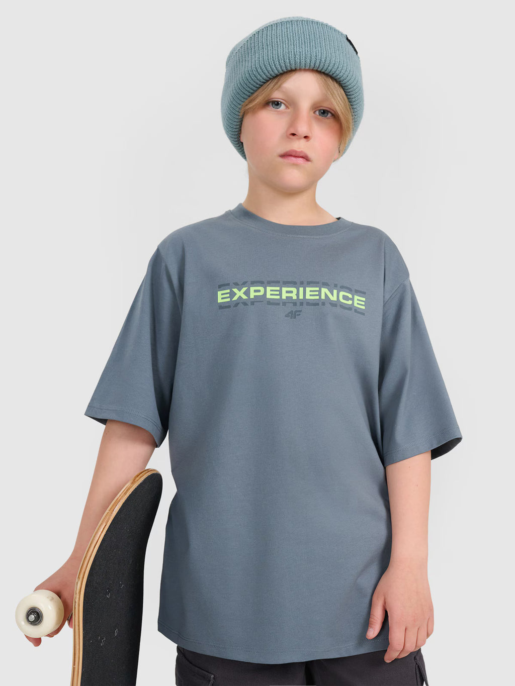 T-shirt oversize z nadrukiem chłopięcy
