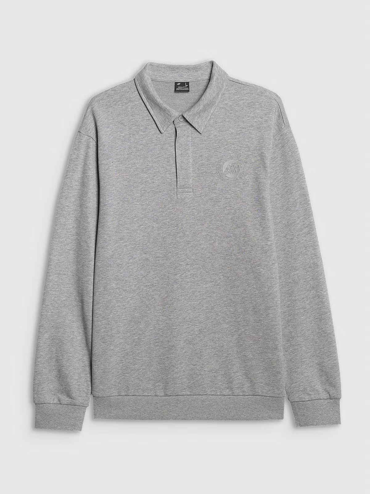 Bluza dresowa regular z kołnierzykiem męska