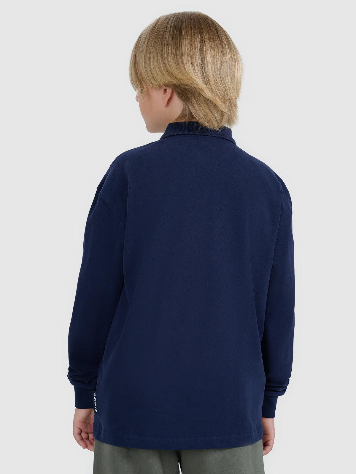 Longsleeve polo regular chłopięcy