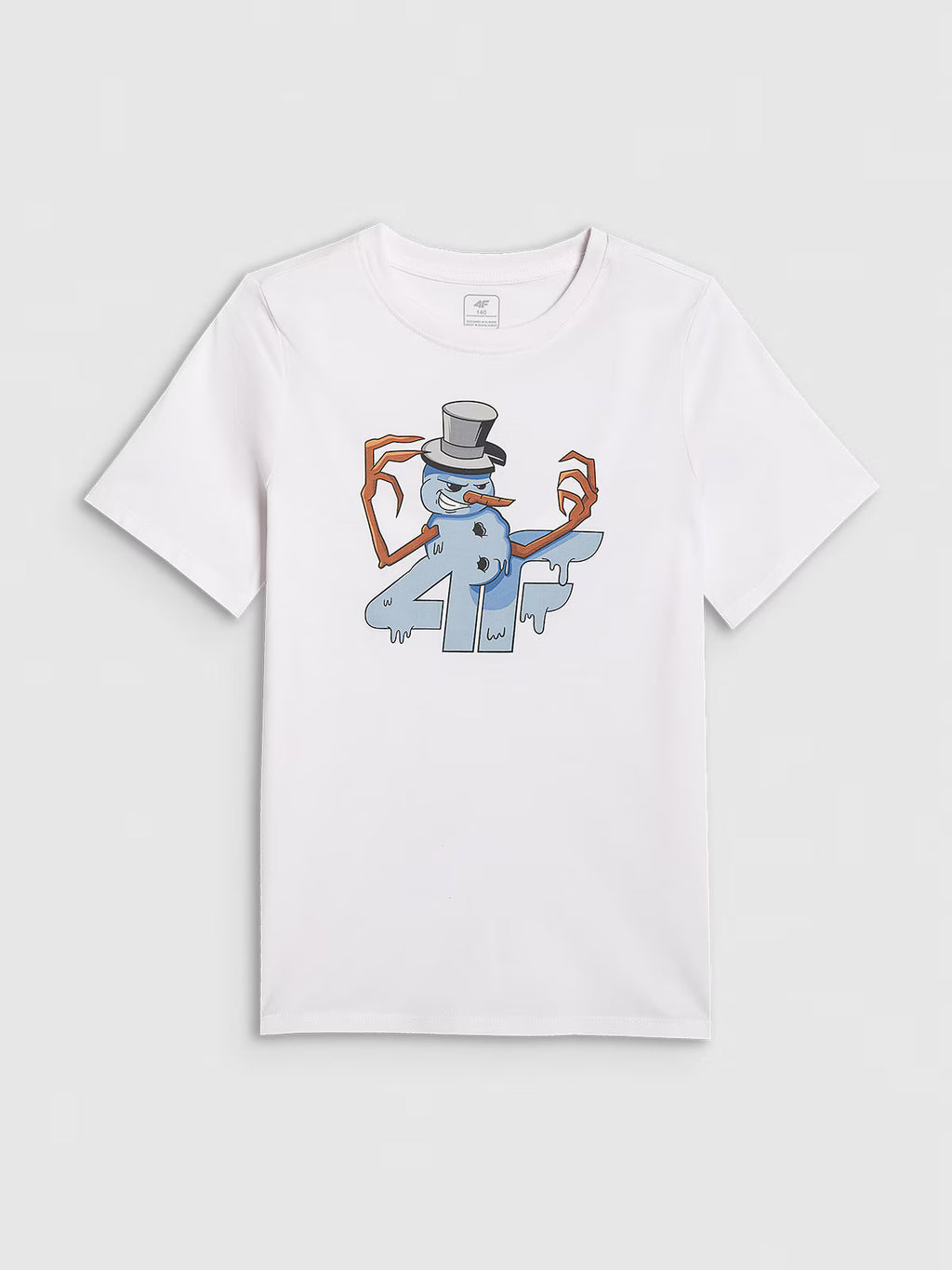 T-shirt regular z nadrukiem świątecznym chłopięcy