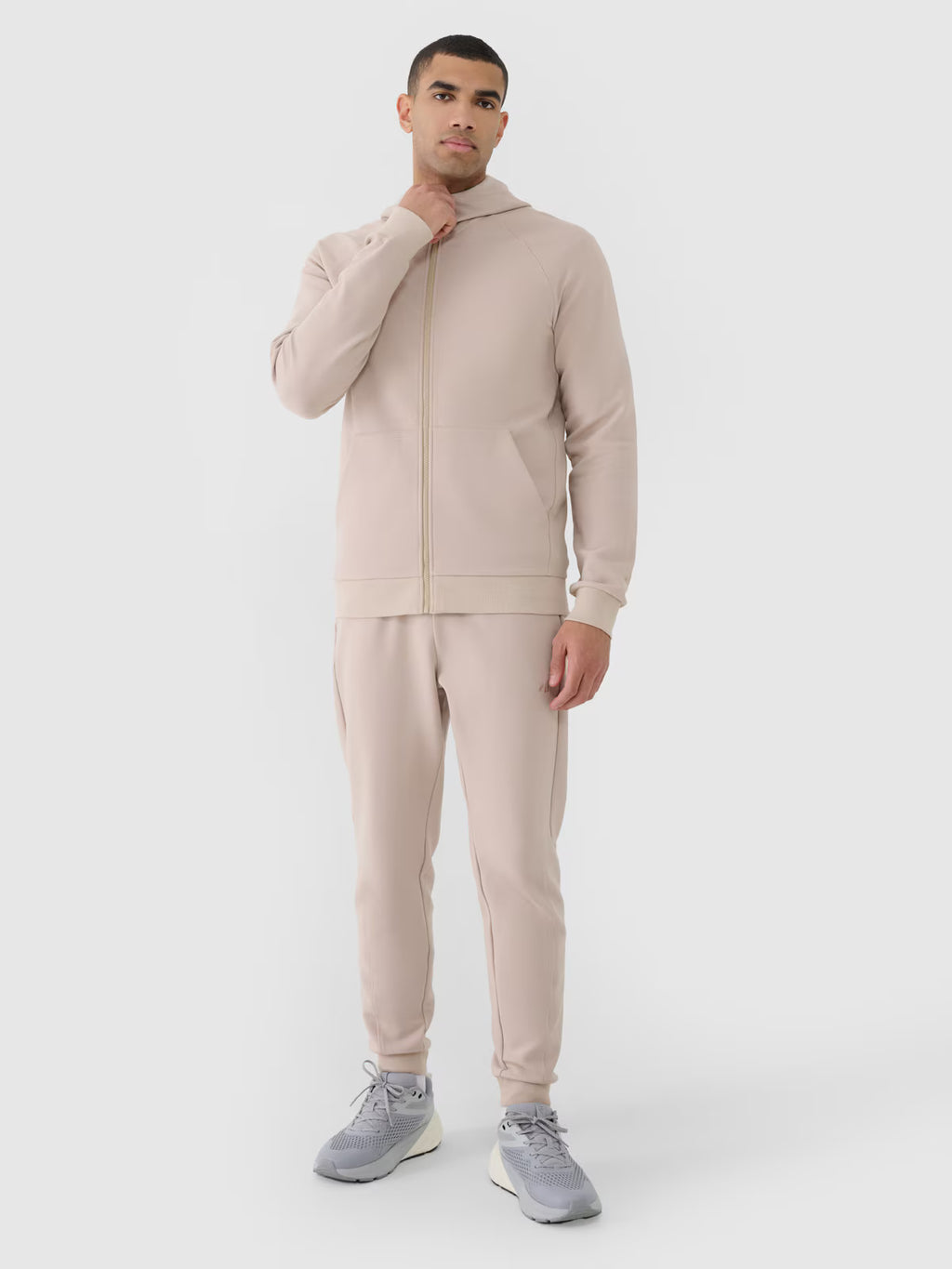 Bluza dresowa rozpinana z kapturem męska