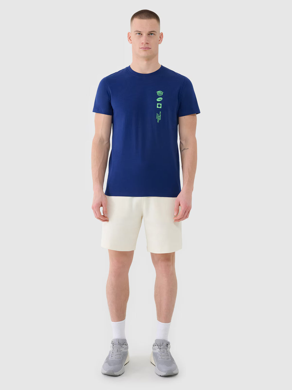 T-shirt regular z nadrukiem męski