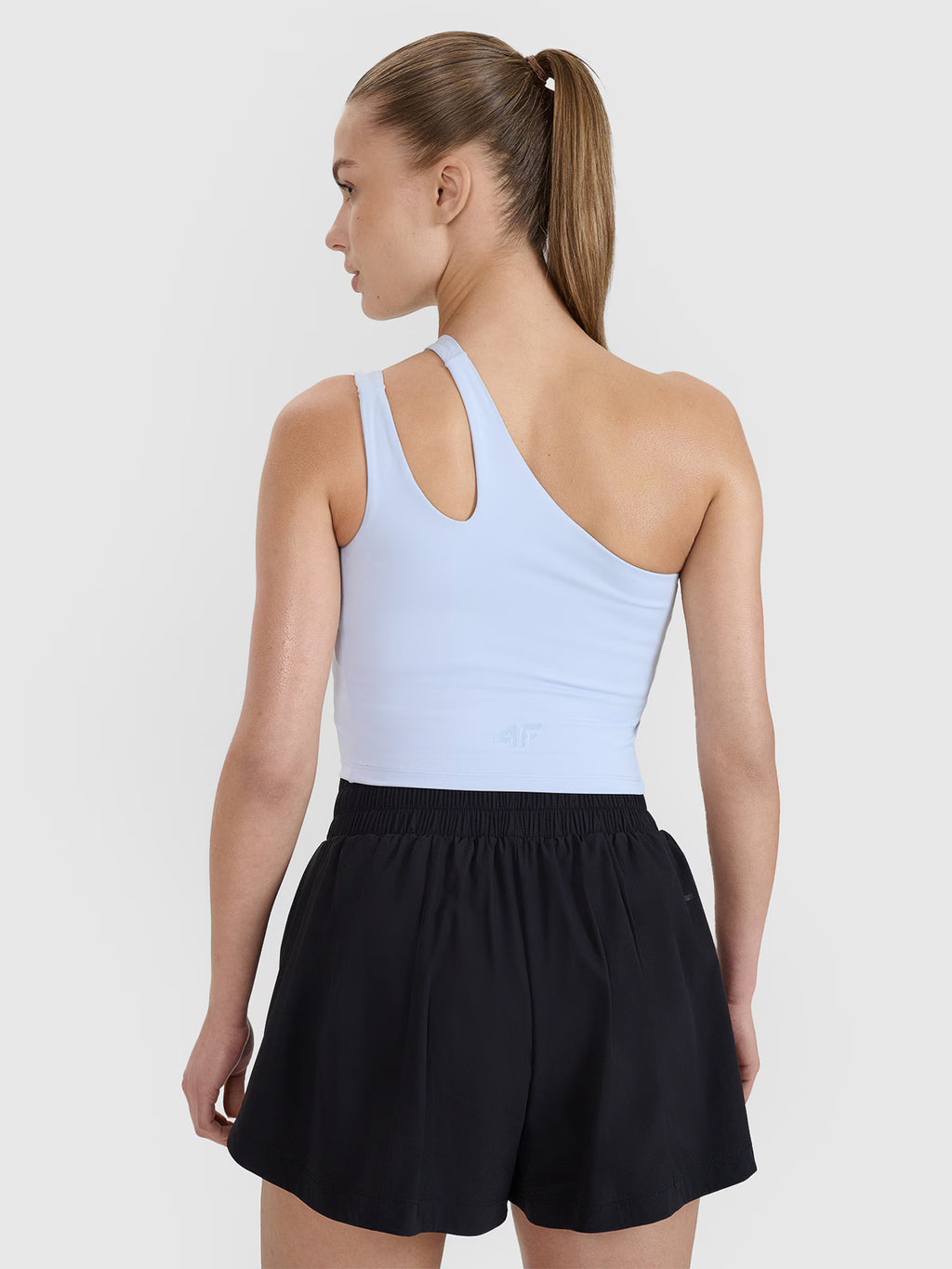 Crop top treningowy na jedno ramię 4F x Anna Lewandowska