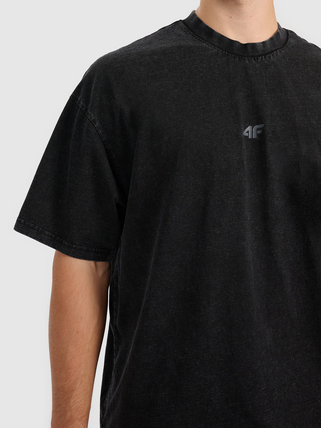 T-shirt oversize gładki męski 4F x Tomasz Fornal
