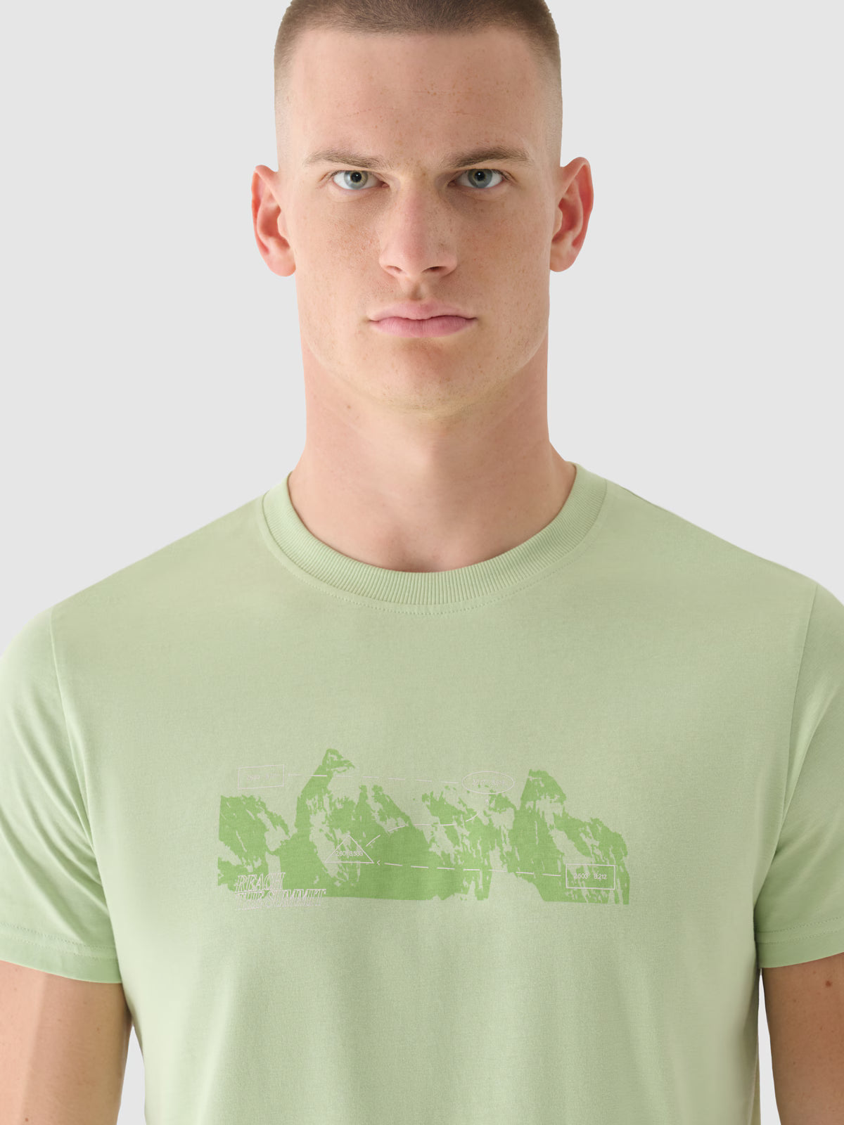 T-shirt regular z nadrukiem męski