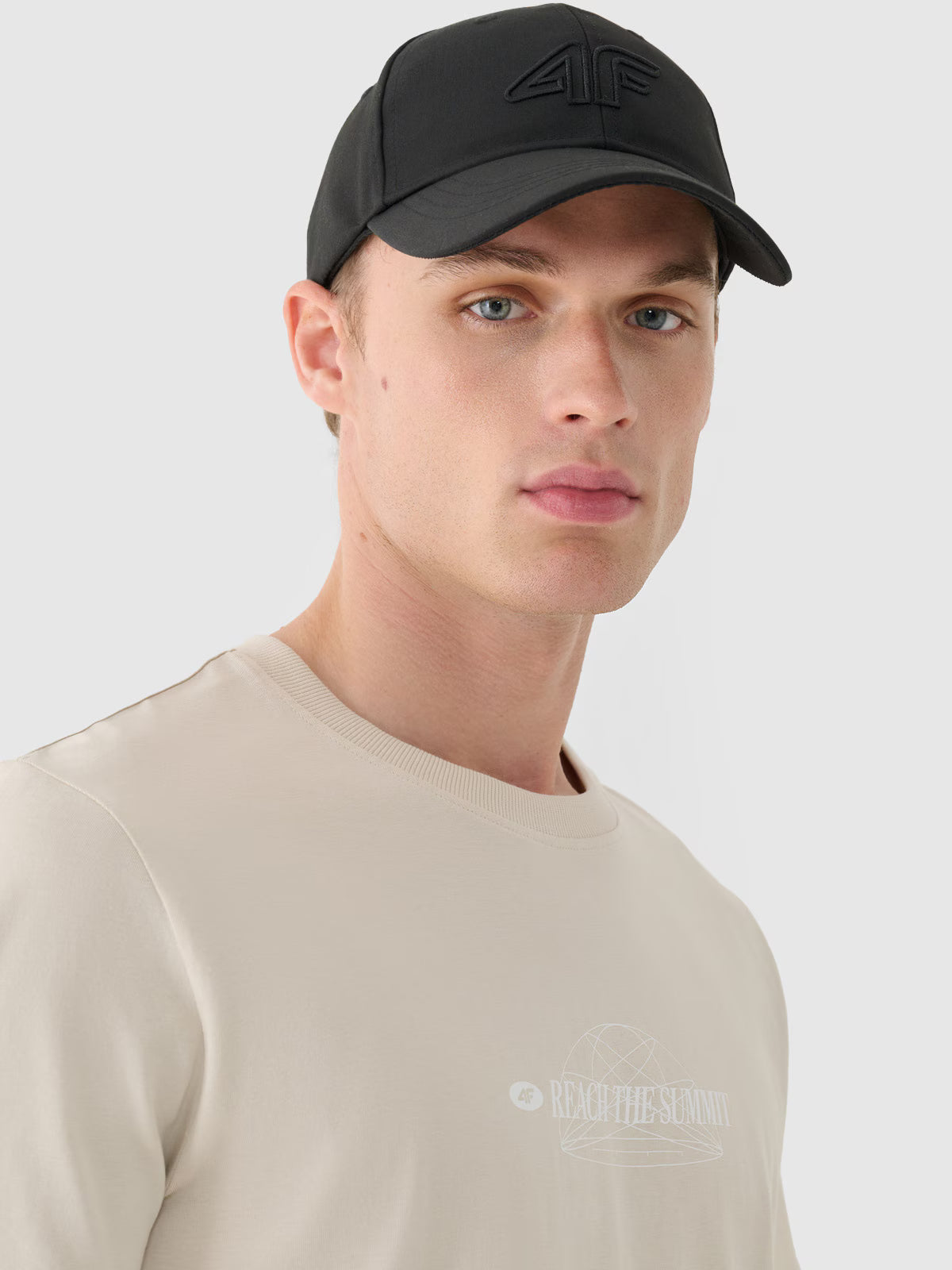 T-shirt regular z nadrukiem męski