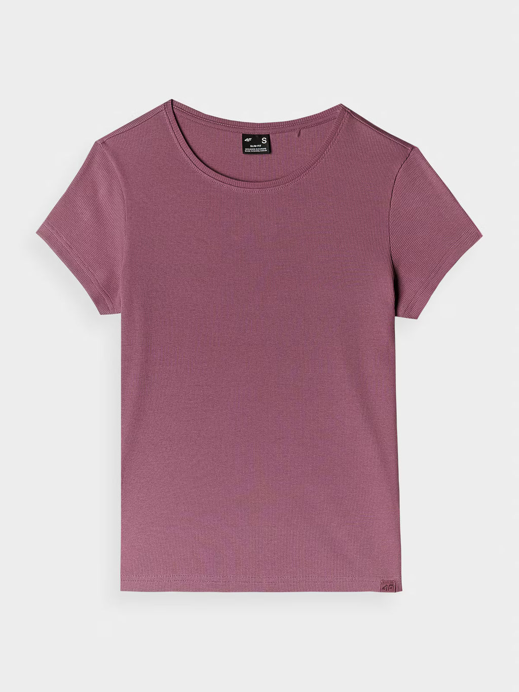 T-shirt slim gładki damski