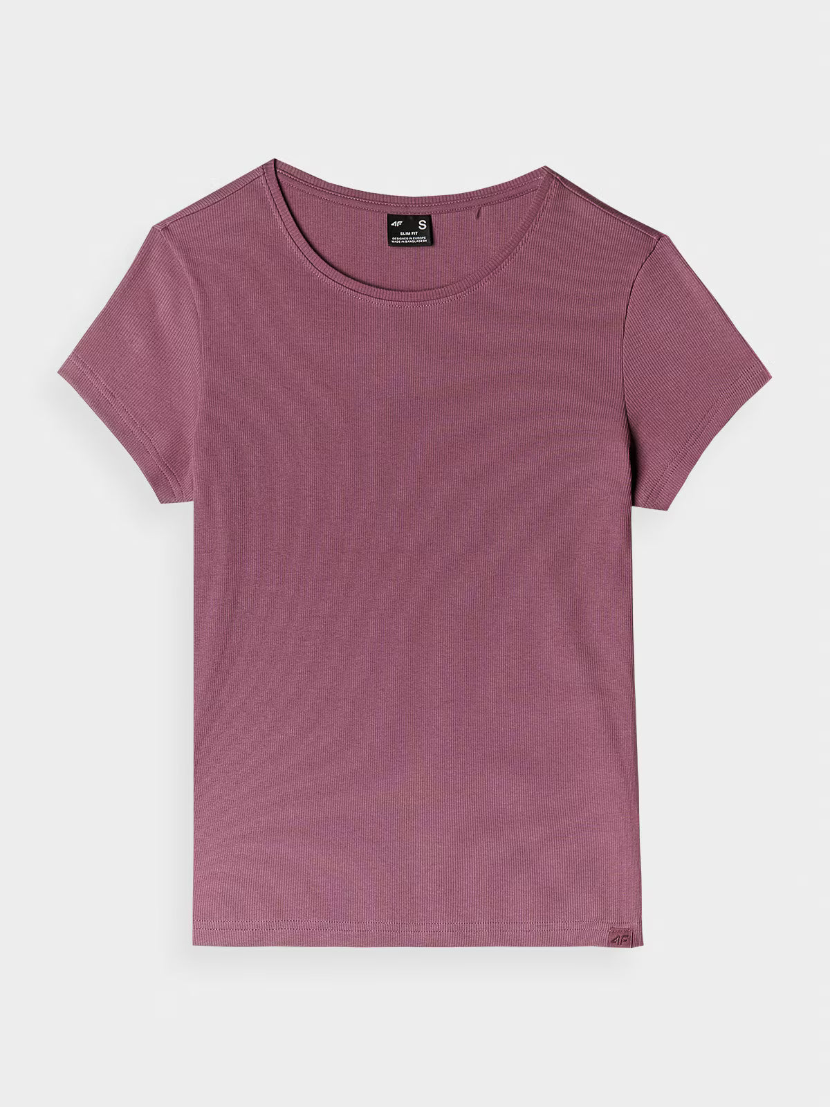 T-shirt slim gładki damski
