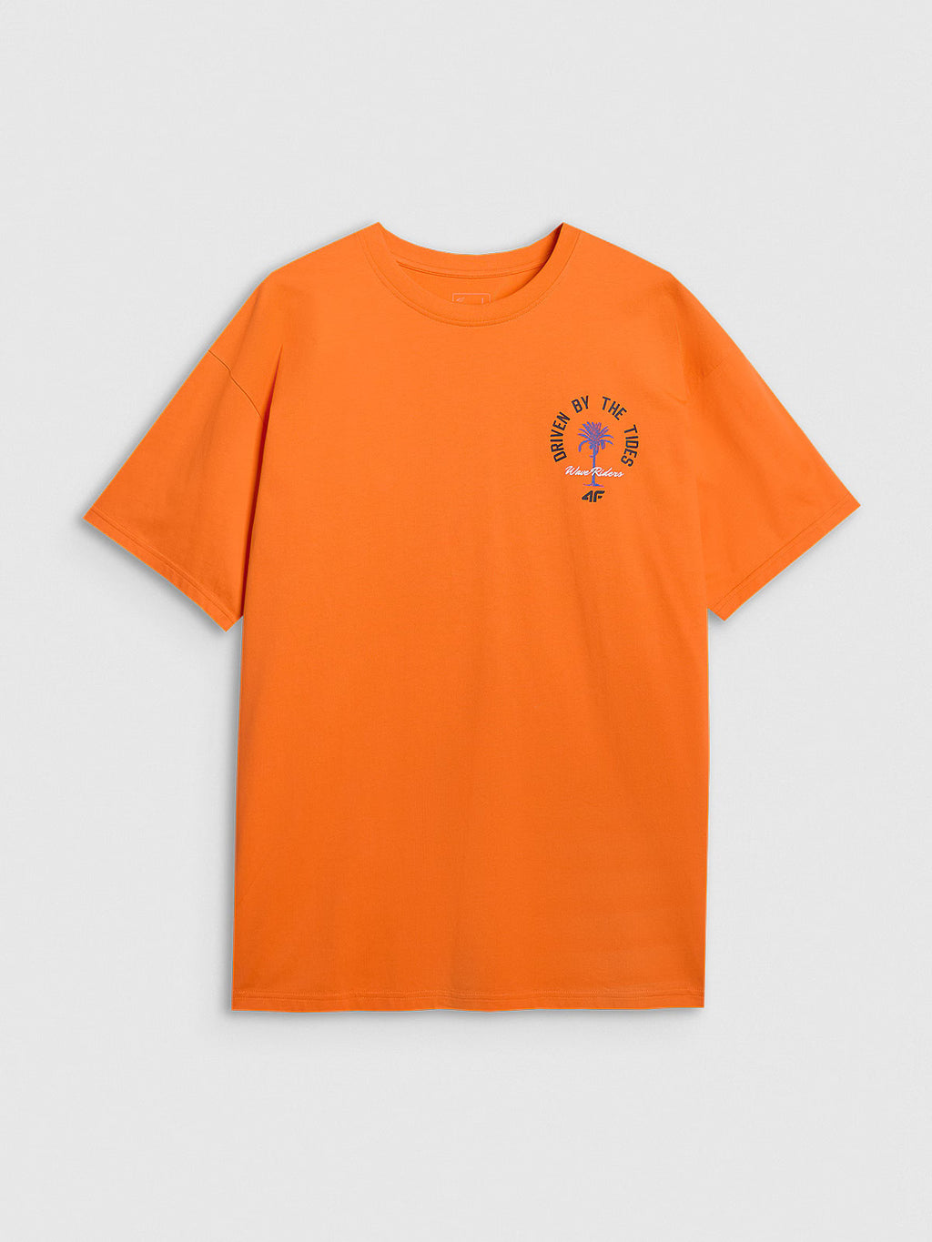 T-shirt oversize z nadrukiem męski