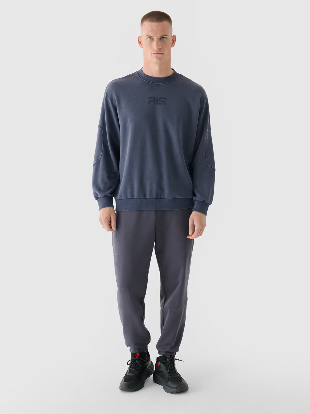 Bluza dresowa oversize bez kaptura męska 4F x Robert Lewandowski