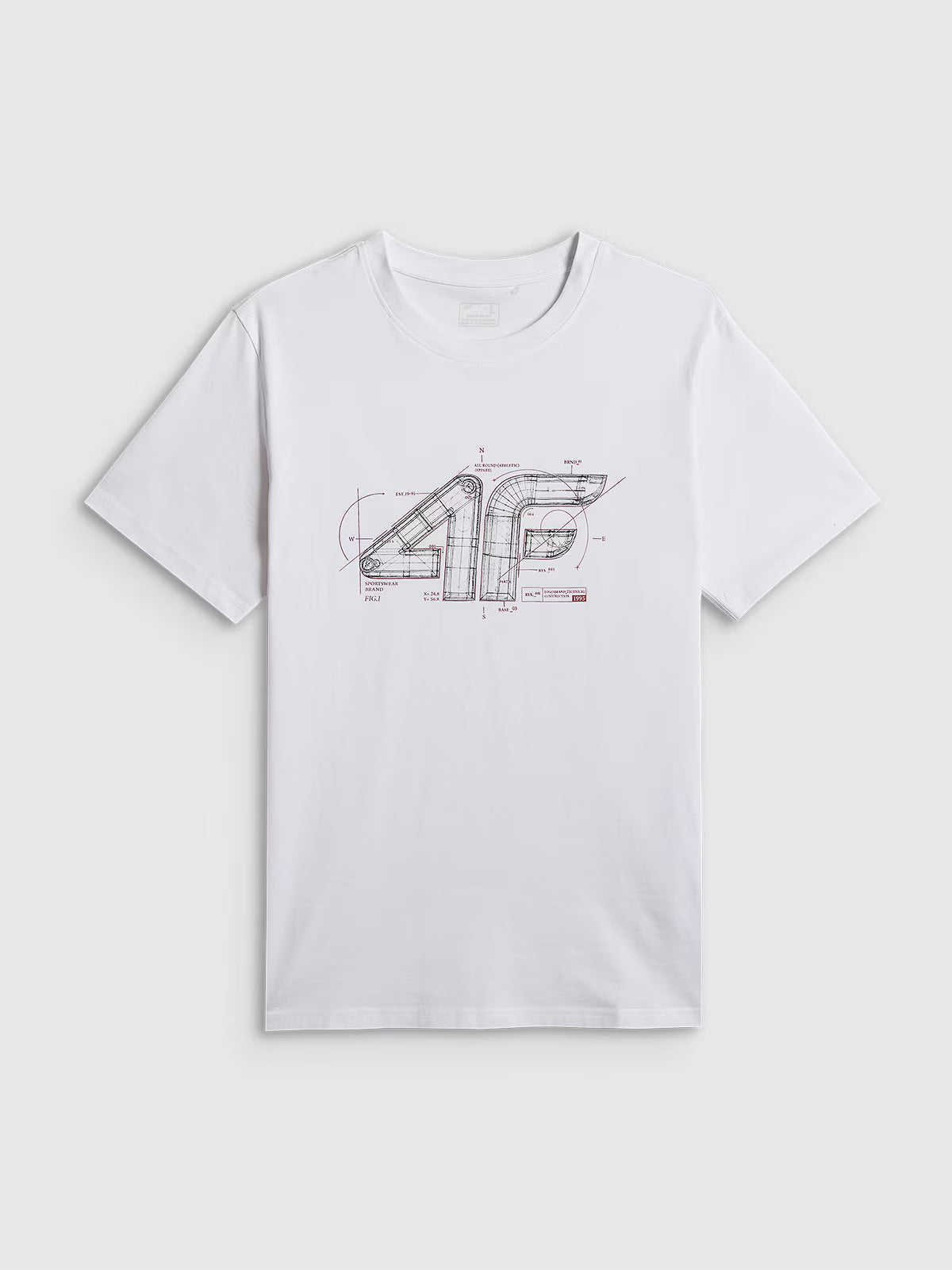 T-shirt regular z nadrukiem męski