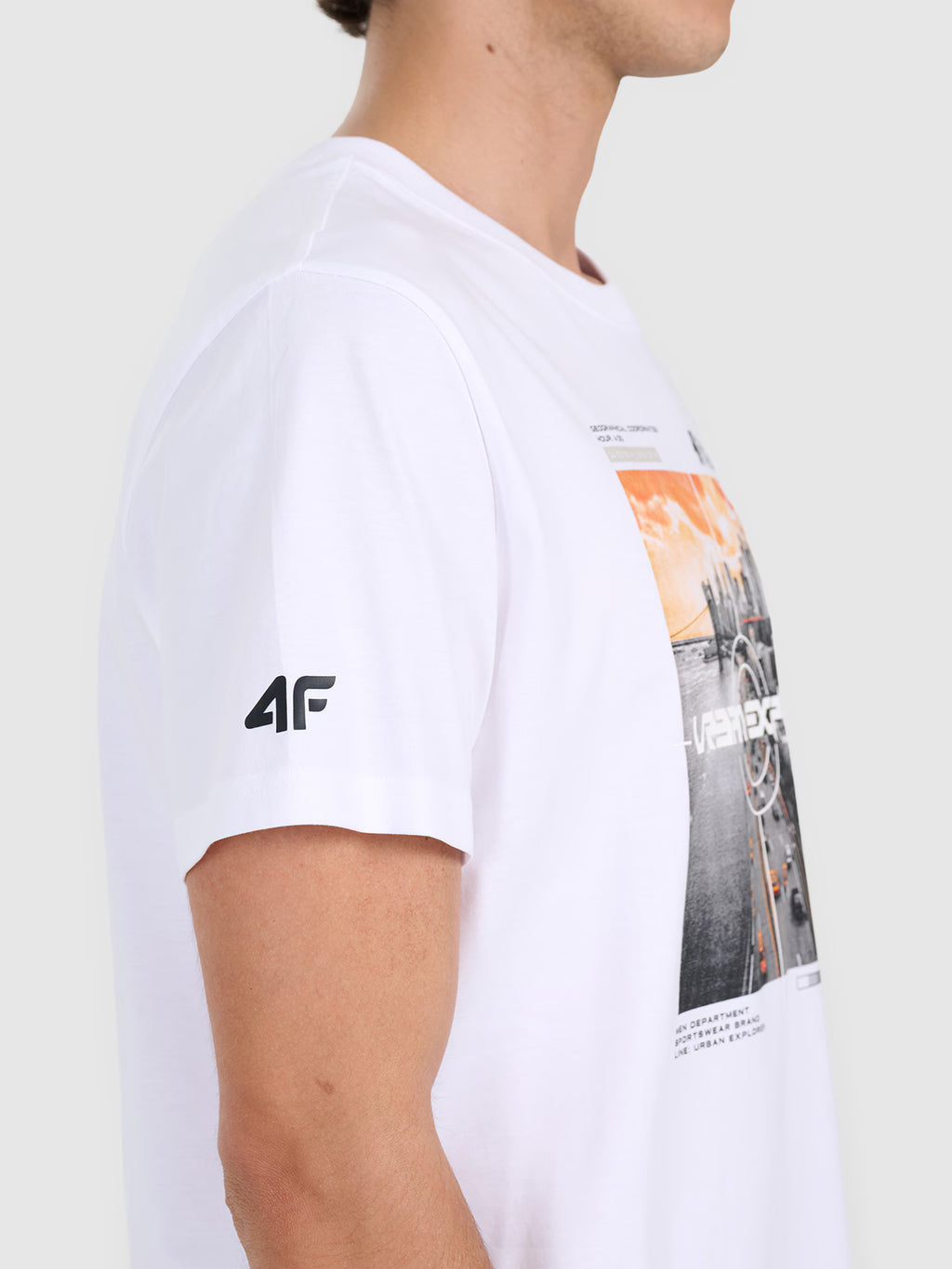 T-shirt regular z nadrukiem męski
