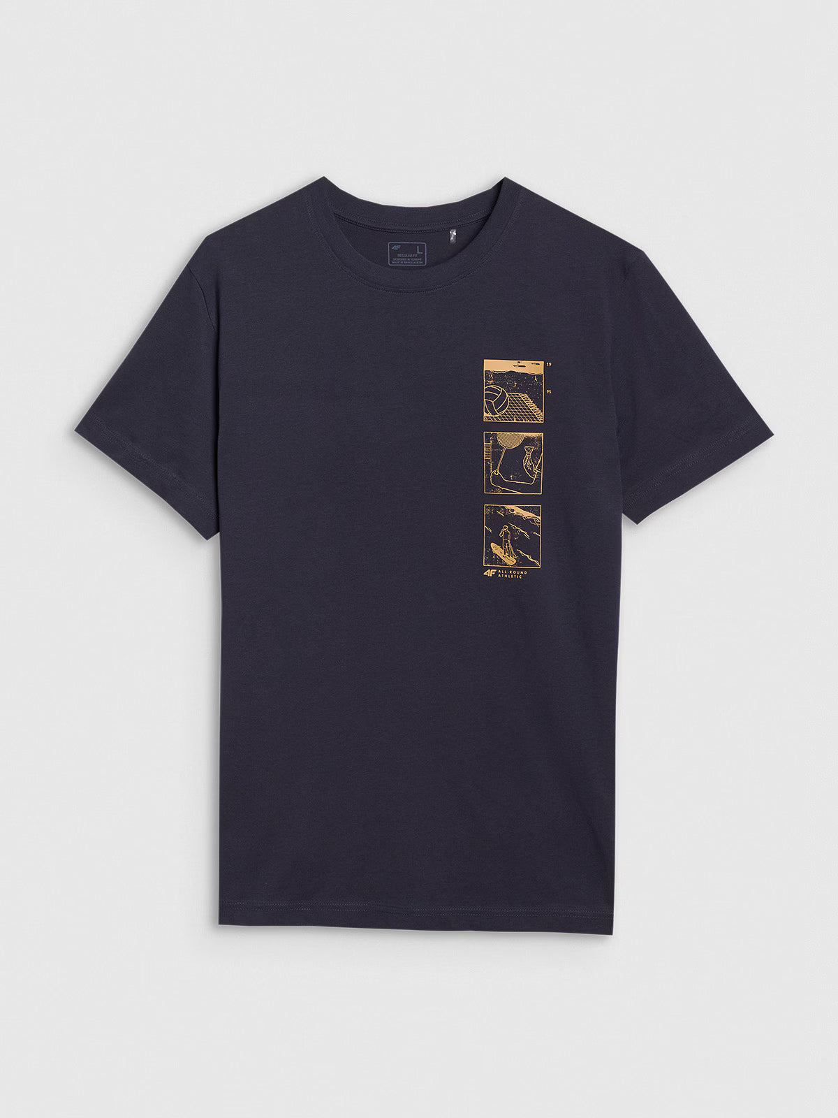 T-shirt regular z nadrukiem męski