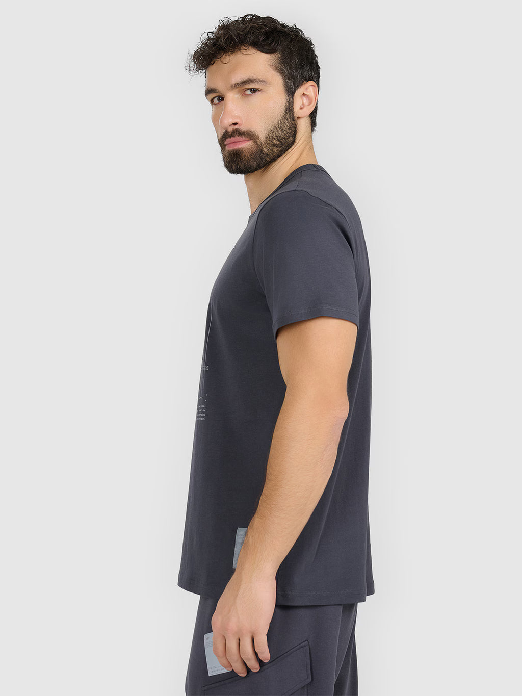 T-shirt regular z nadrukiem męski
