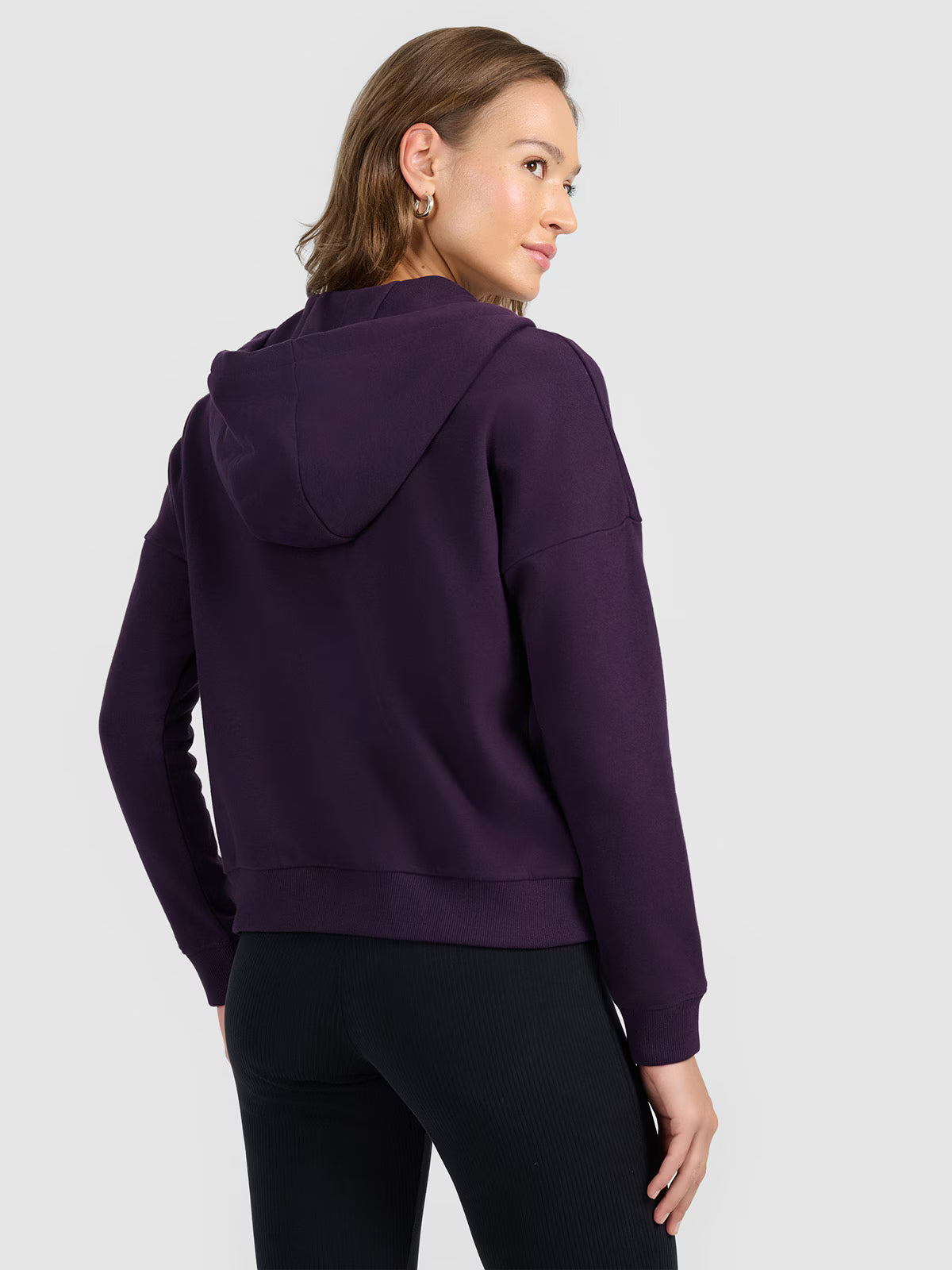 Bluza dresowa rozpinana z kapturem damska