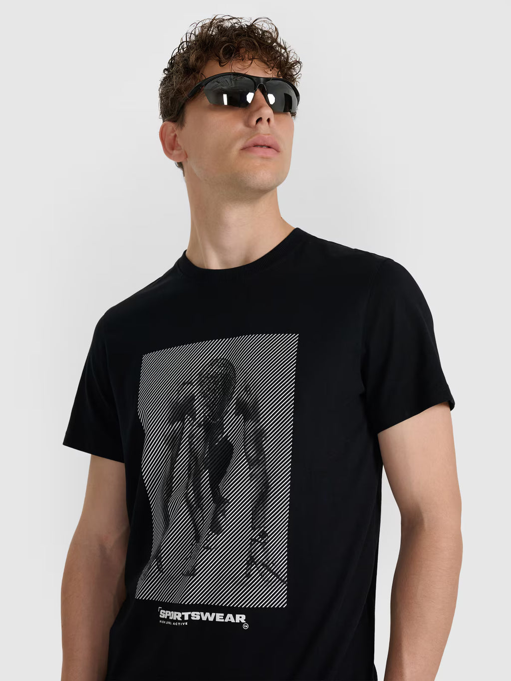 T-shirt regular z nadrukiem męski