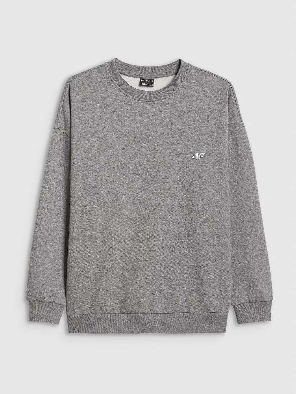 Bluza dresowa loose bez kaptura dziewczęca
