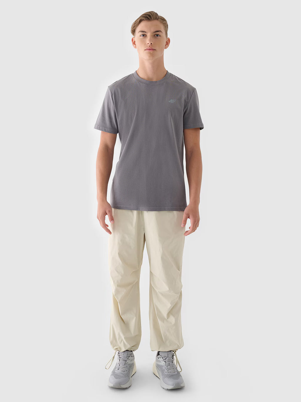 T-shirt regular gładki męski