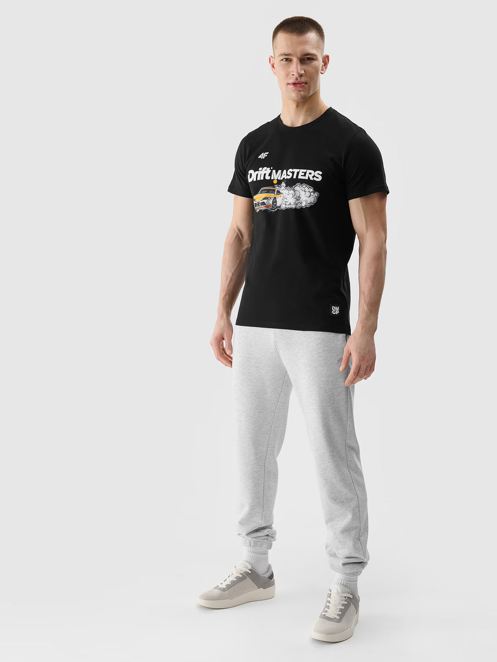 T-shirt regular z nadrukiem uniseks 4F x Drift Masters